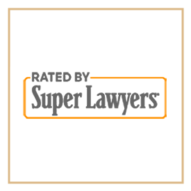 rated by super lawyers badge
