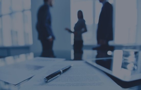 a ballpen in the desk